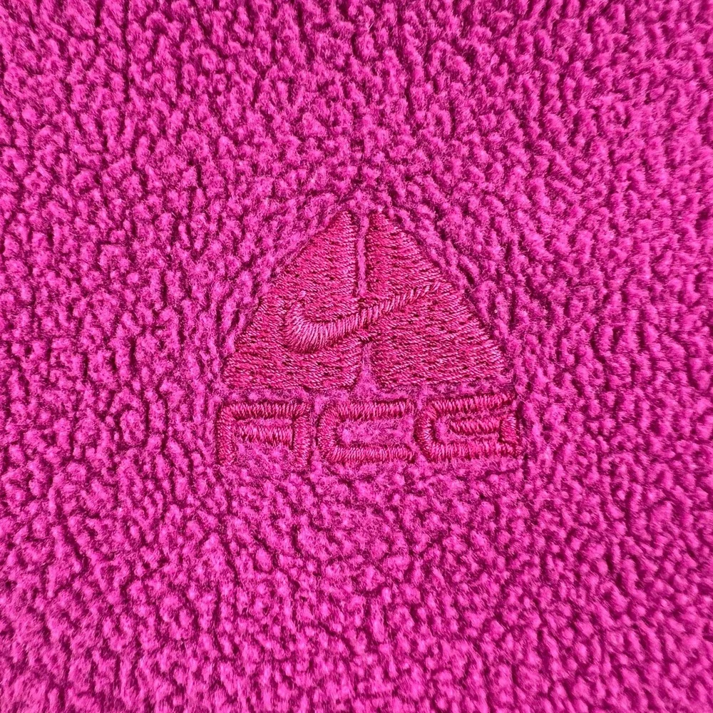 Nike ACG FIT Therma Full Zip Fleece Jacket Womens Pink Large Outdoor Liner GORP